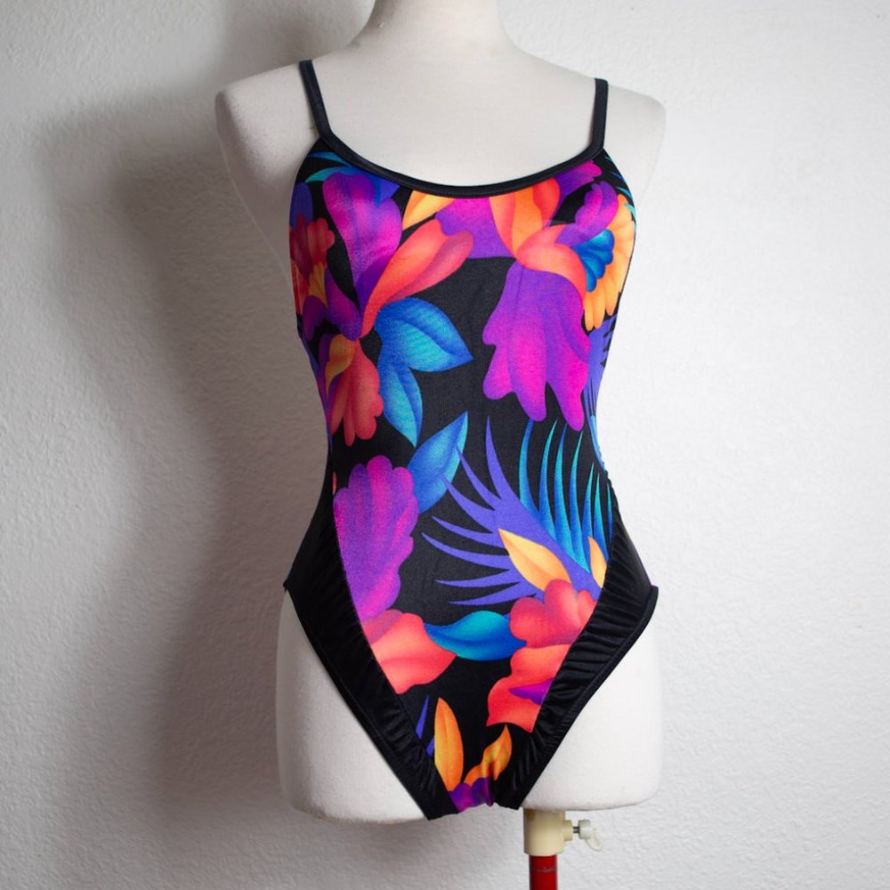 Vintage 80's Avon One Piece Swimsuit Size Medium